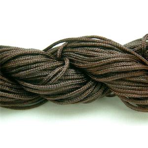 Coffee Nylon Thread, 1mm dia, 30m per group