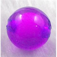 Round Acrylic Bead, purple, 16mm dia, approx 440pcs