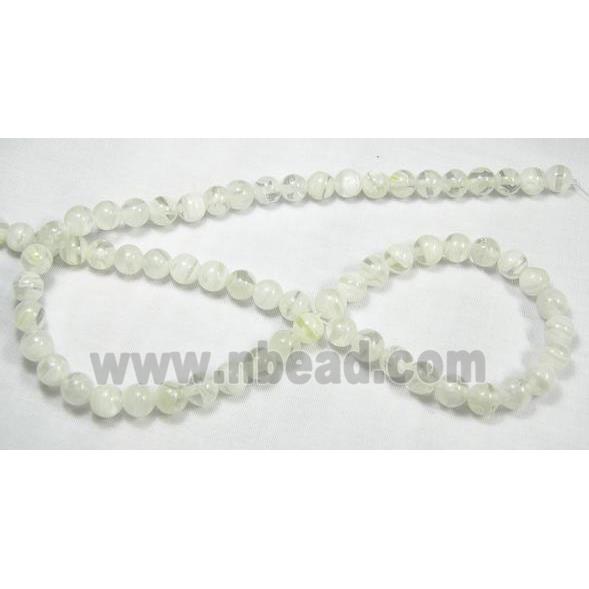 16" string round multi flower millefiori glass