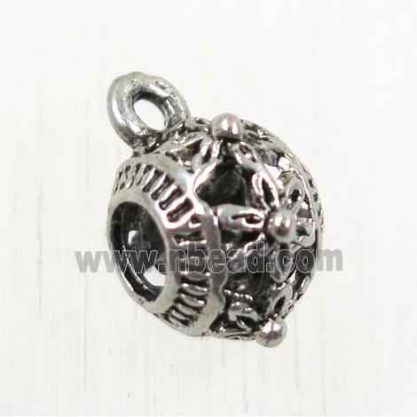 hollow tibetan silver hanger, non-nickel