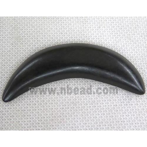 black cattle bone crescent pendant without hole, horn
