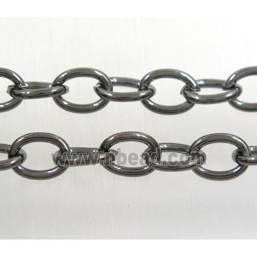 iron chain, black plated
