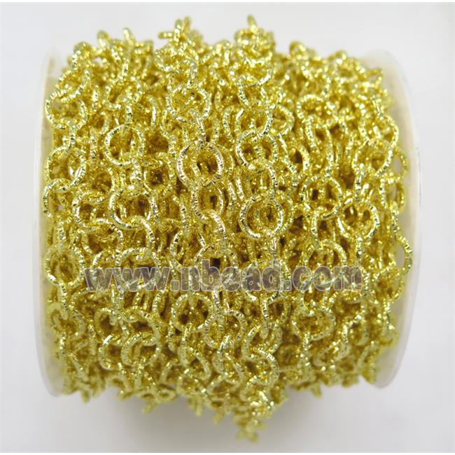 iron chain, gold plated