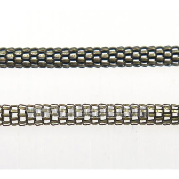 iron chain, antique bronze