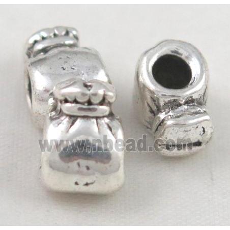 bead, tibetan silver Non-Nickel