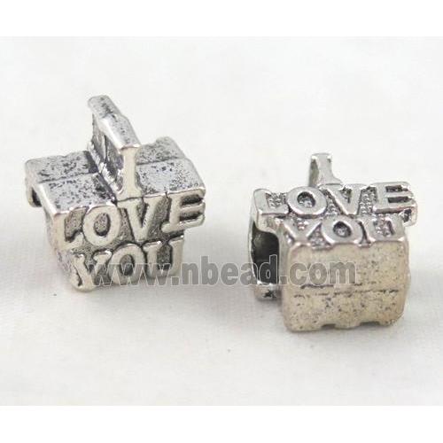 bead, tibetan silver Non-Nickel