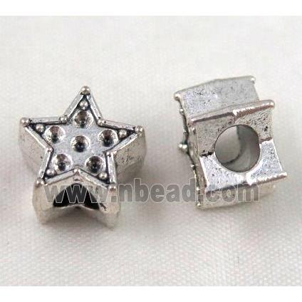 bead, tibetan silver Non-Nickel
