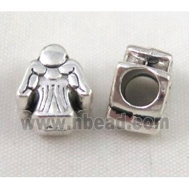 bead, tibetan silver Non-Nickel