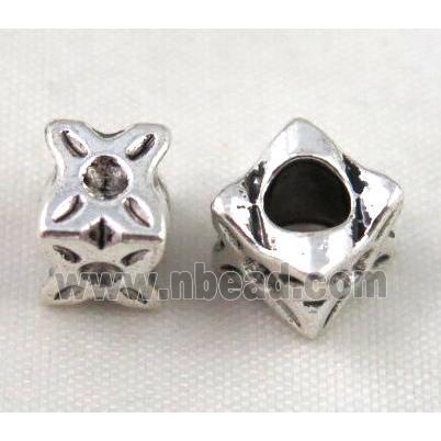 bead, tibetan silver Non-Nickel