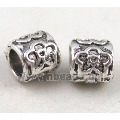 bead, tibetan silver Non-Nickel