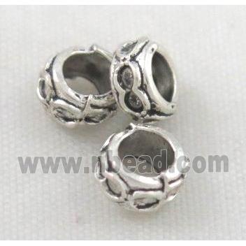 tibetan silver spacer beads, non-nickel