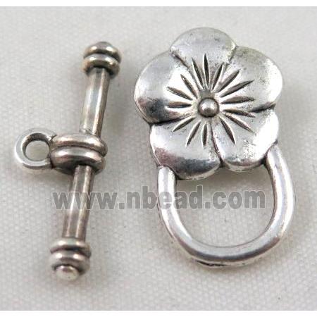 Tibetan Silver Toggle Clasp Non-Nickel