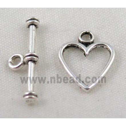Tibetan Silver Toggle Clasp Non-Nickel
