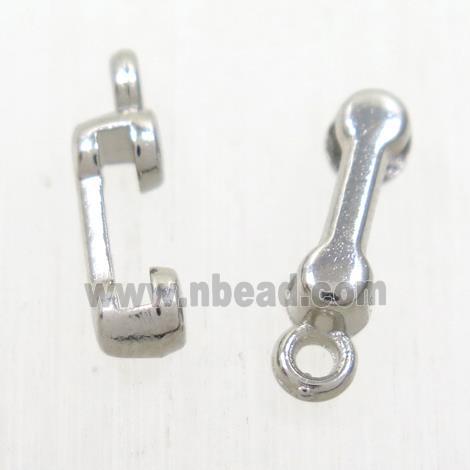 alloy phone pendant, platinum plated