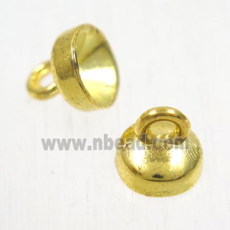 alloy cloche pendants for tassel, gold plated
