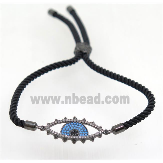 handmade bracelet with nylon wire, zircon bead