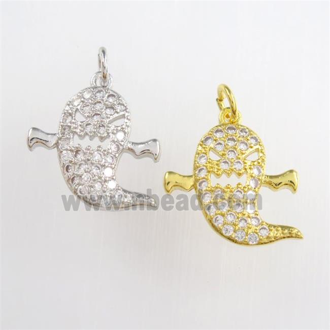 copper dolphin pendants paved zircon, mixed