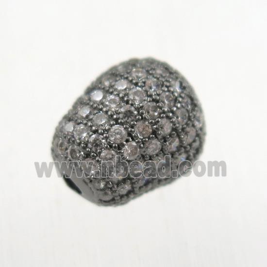 copper bead paved zircon