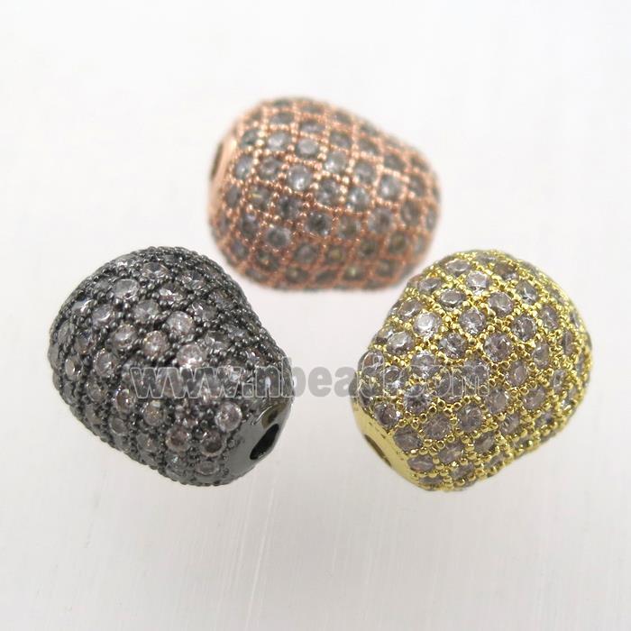 copper bead paved zircon