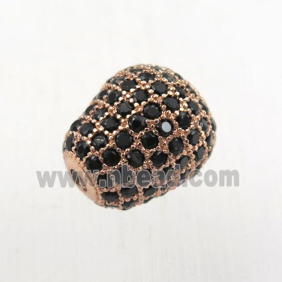 copper bead paved zircon