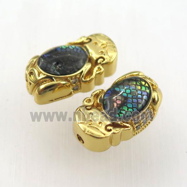 copper bead paved zircon