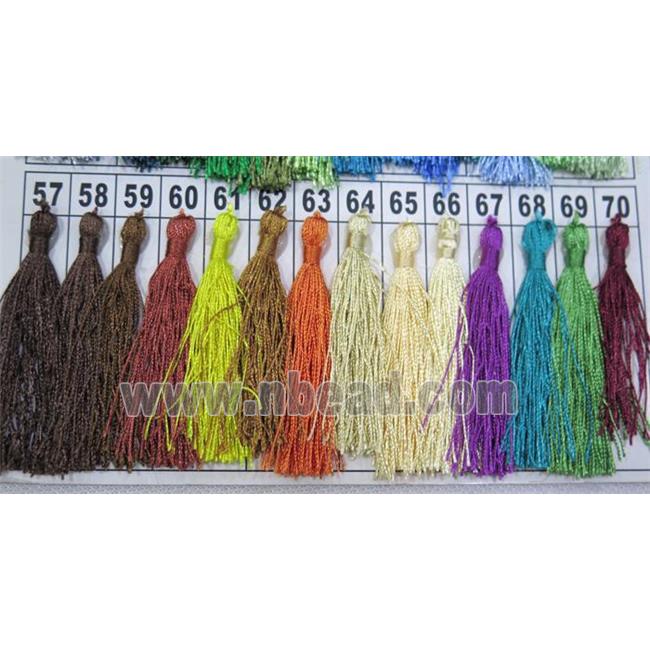 handmade tassel with nylon wire