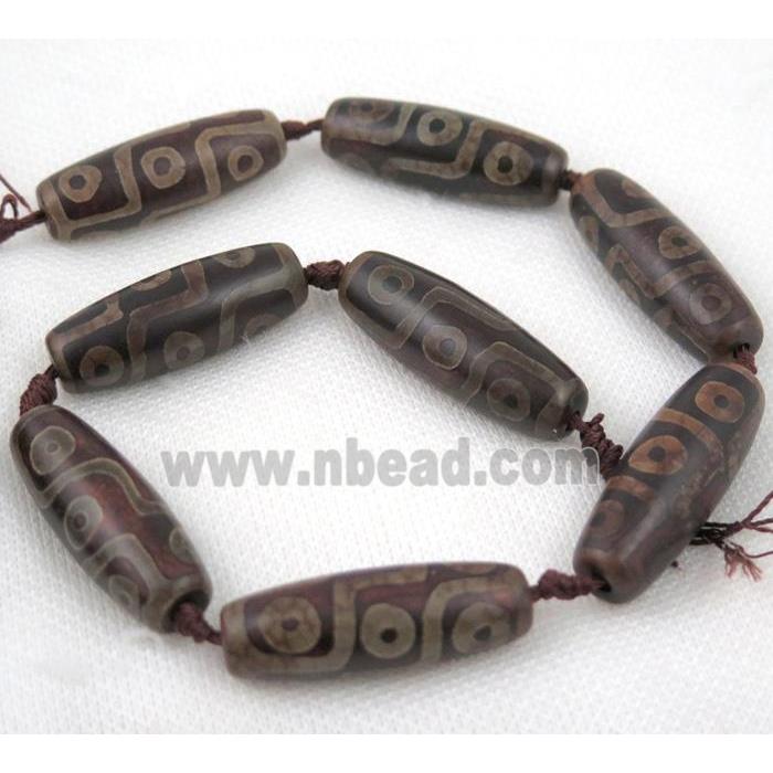 tibetan agate bead, oval