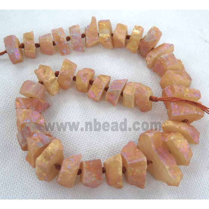 quartz bead, freeform