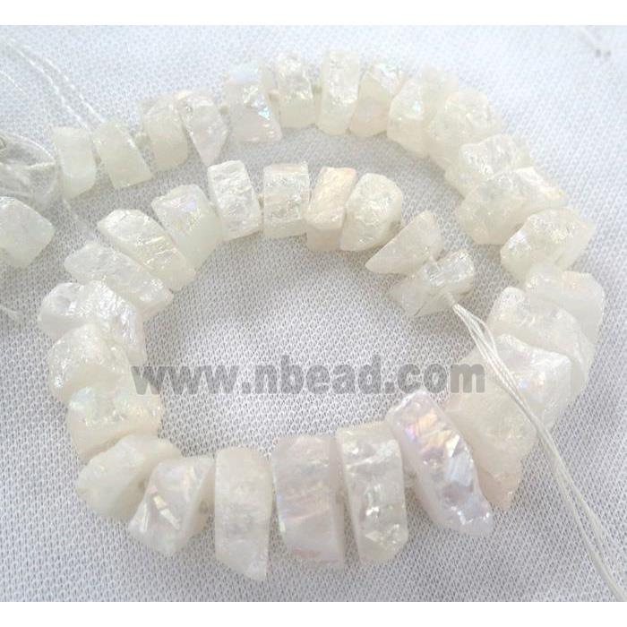 quartz bead, freeform