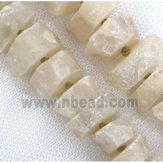 quartz bead, freeform