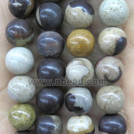 african Zebra Jasper beads, round