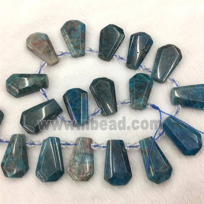 blue Apatite teardrop beads
