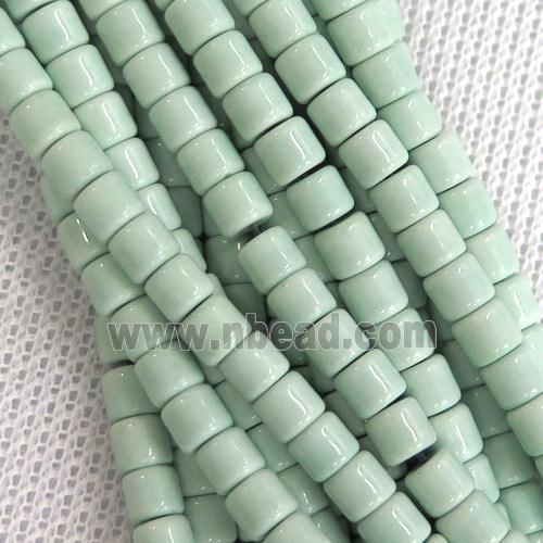 aqua Oxidative Agate heishi beads