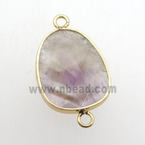 Fluorite teardrop connector