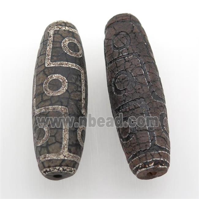 antique Tibetan Dzi rice Beads, eye