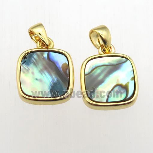 Abalone Shell square pendant