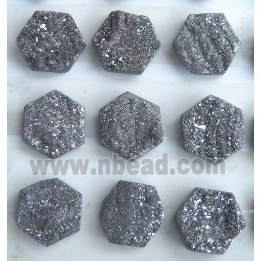 druzy quartz cabochon