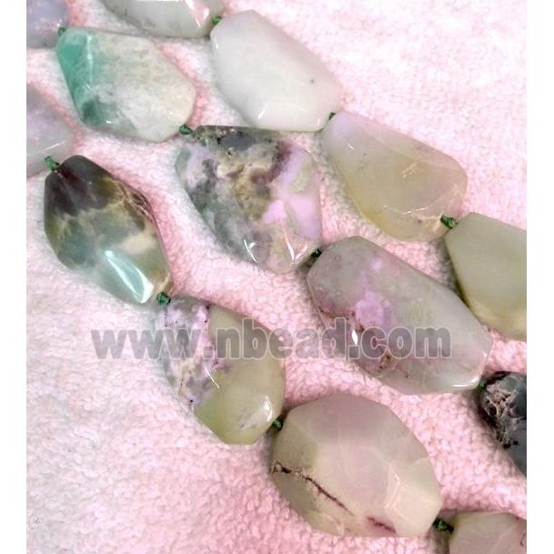natural Chrysoprase beads, freeform