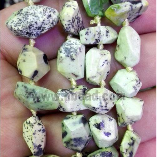 natural Chinese Chrysoprase beads, freeform