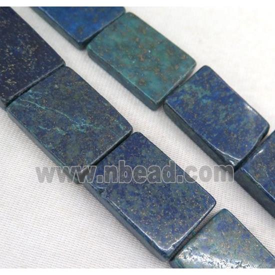 Azurite beads, rectangle