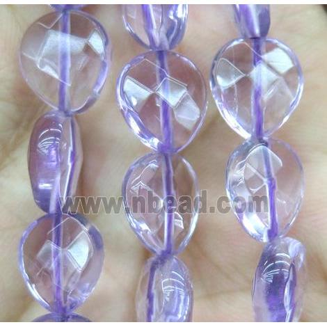 amethyst bead, heart
