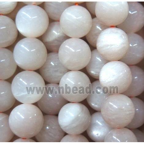 moonstone beads, round