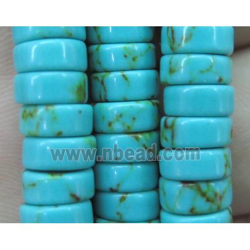 Synthetic Turquoise Beads Heishi