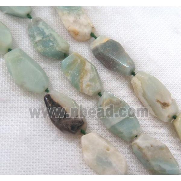 Amazonite chip bead, freeform
