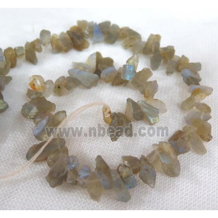 Labradorite chip bead, freeform