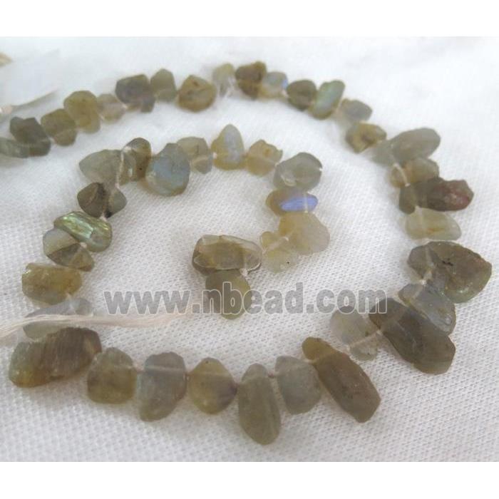 Labradorite chip bead, freeform
