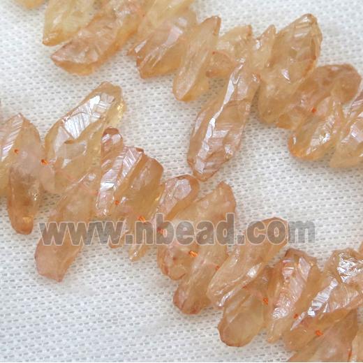 clear quartz bead, freeform
