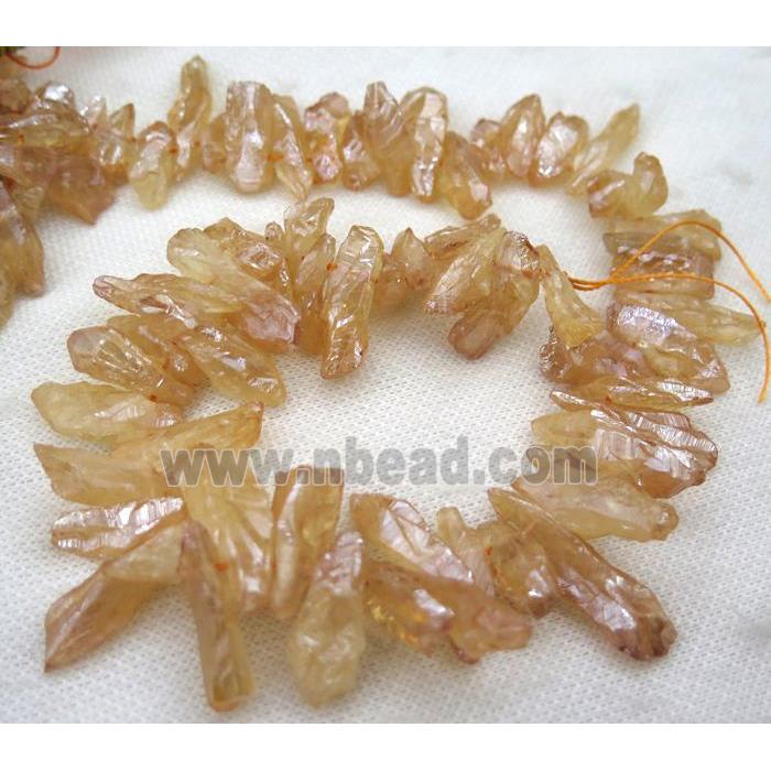 clear quartz bead, freeform