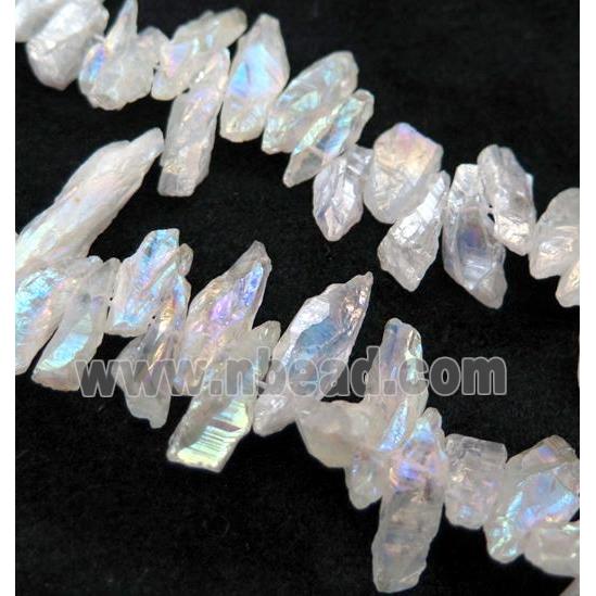clear quartz bead, freeform