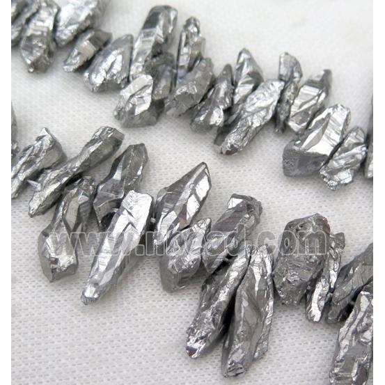 clear quartz bead, freeform